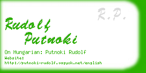 rudolf putnoki business card